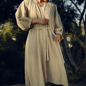 Cotton Midi Dress Uniqlo XS